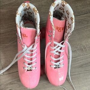 Revel Glitter Pink Roller Skates